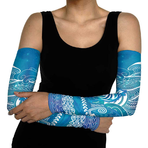 Kuri Dog Waka New Zealand Matariki Arm Sleeves Ocean Sharks Maori Tattoo