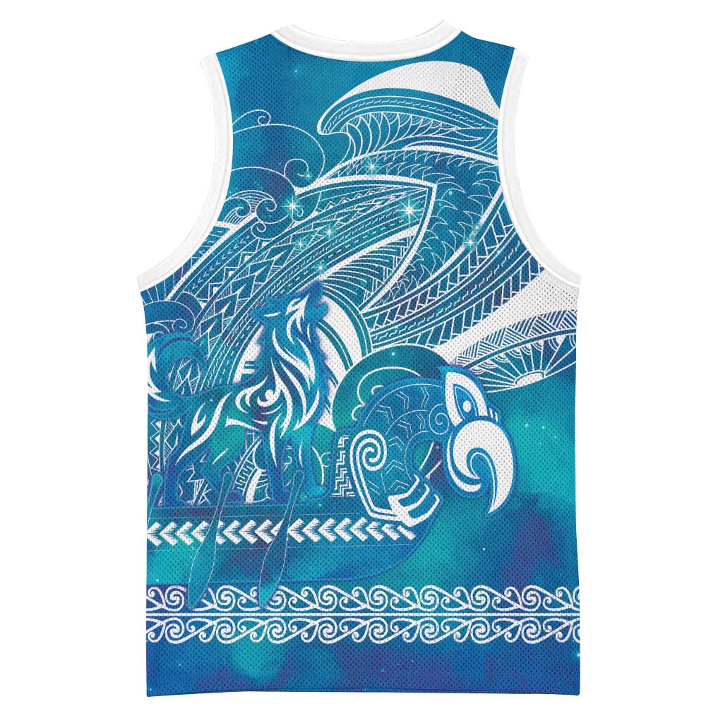 Kuri Dog Waka New Zealand Matariki Basketball Jersey Ocean Sharks Maori Tattoo