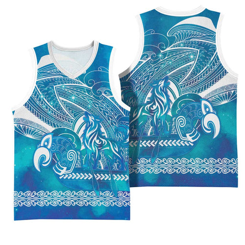 Kuri Dog Waka New Zealand Matariki Basketball Jersey Ocean Sharks Maori Tattoo