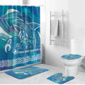 Kuri Dog Waka New Zealand Matariki Bathroom Set Ocean Sharks Maori Tattoo