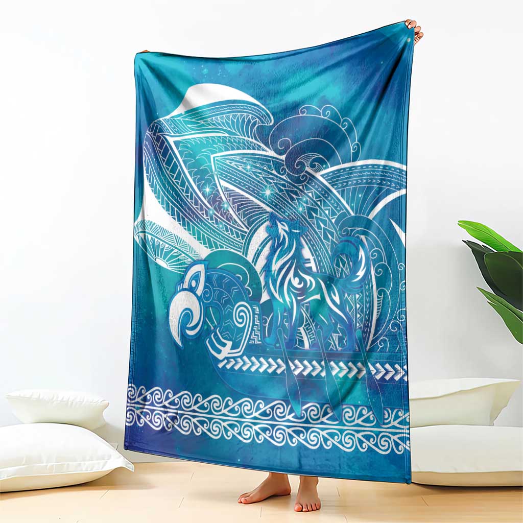 Kuri Dog Waka New Zealand Matariki Blanket Ocean Sharks Maori Tattoo