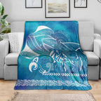 Kuri Dog Waka New Zealand Matariki Blanket Ocean Sharks Maori Tattoo