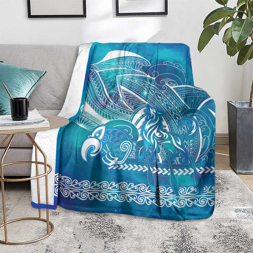 Kuri Dog Waka New Zealand Matariki Blanket Ocean Sharks Maori Tattoo
