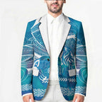 Kuri Dog Waka New Zealand Matariki Blazer Ocean Sharks Maori Tattoo