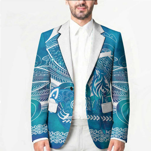 Kuri Dog Waka New Zealand Matariki Blazer Ocean Sharks Maori Tattoo