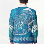 Kuri Dog Waka New Zealand Matariki Blazer Ocean Sharks Maori Tattoo