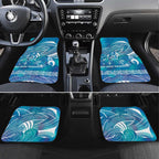 Kuri Dog Waka New Zealand Matariki Car Mats Ocean Sharks Maori Tattoo