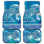 Kuri Dog Waka New Zealand Matariki Car Mats Ocean Sharks Maori Tattoo
