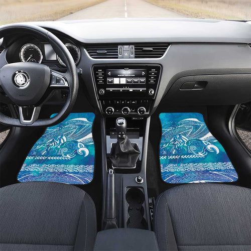 Kuri Dog Waka New Zealand Matariki Car Mats Ocean Sharks Maori Tattoo