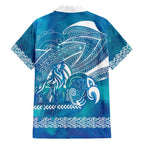 Kuri Dog Waka New Zealand Matariki Family Matching Mermaid Dress and Hawaiian Shirt Ocean Sharks Maori Tattoo