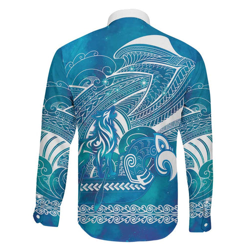 Kuri Dog Waka New Zealand Matariki Family Matching Mermaid Dress and Hawaiian Shirt Ocean Sharks Maori Tattoo
