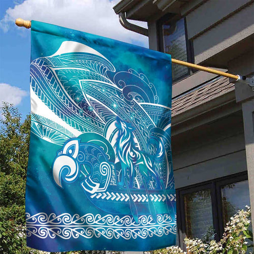Kuri Dog Waka New Zealand Matariki Garden Flag Ocean Sharks Maori Tattoo