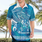 Kuri Dog Waka New Zealand Matariki Hawaiian Shirt Ocean Sharks Maori Tattoo