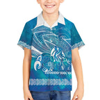 Kuri Dog Waka New Zealand Matariki Hawaiian Shirt Ocean Sharks Maori Tattoo