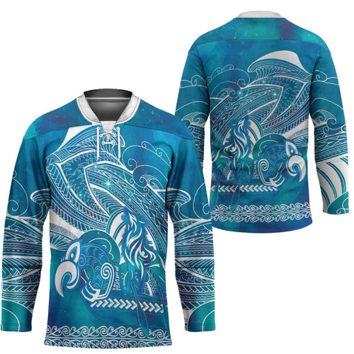 Kuri Dog Waka New Zealand Matariki Hockey Jersey Ocean Sharks Maori Tattoo