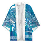 Kuri Dog Waka New Zealand Matariki Kimono Ocean Sharks Maori Tattoo