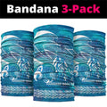 Kuri Dog Waka New Zealand Matariki Neck Gaiter Ocean Sharks Maori Tattoo