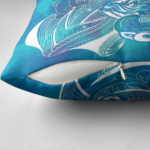 Kuri Dog Waka New Zealand Matariki Pillow Cover Ocean Sharks Maori Tattoo