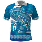 Kuri Dog Waka New Zealand Matariki Polo Shirt Ocean Sharks Maori Tattoo