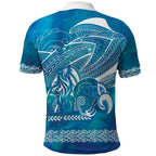 Kuri Dog Waka New Zealand Matariki Polo Shirt Ocean Sharks Maori Tattoo