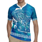 Kuri Dog Waka New Zealand Matariki Rugby Jersey Ocean Sharks Maori Tattoo