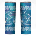 Kuri Dog Waka New Zealand Matariki Skinny Tumbler Ocean Sharks Maori Tattoo