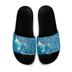 Kuri Dog Waka New Zealand Matariki Slide Sandals Ocean Sharks Maori Tattoo