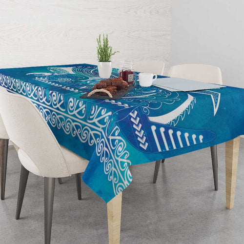 Kuri Dog Waka New Zealand Matariki Tablecloth Ocean Sharks Maori Tattoo