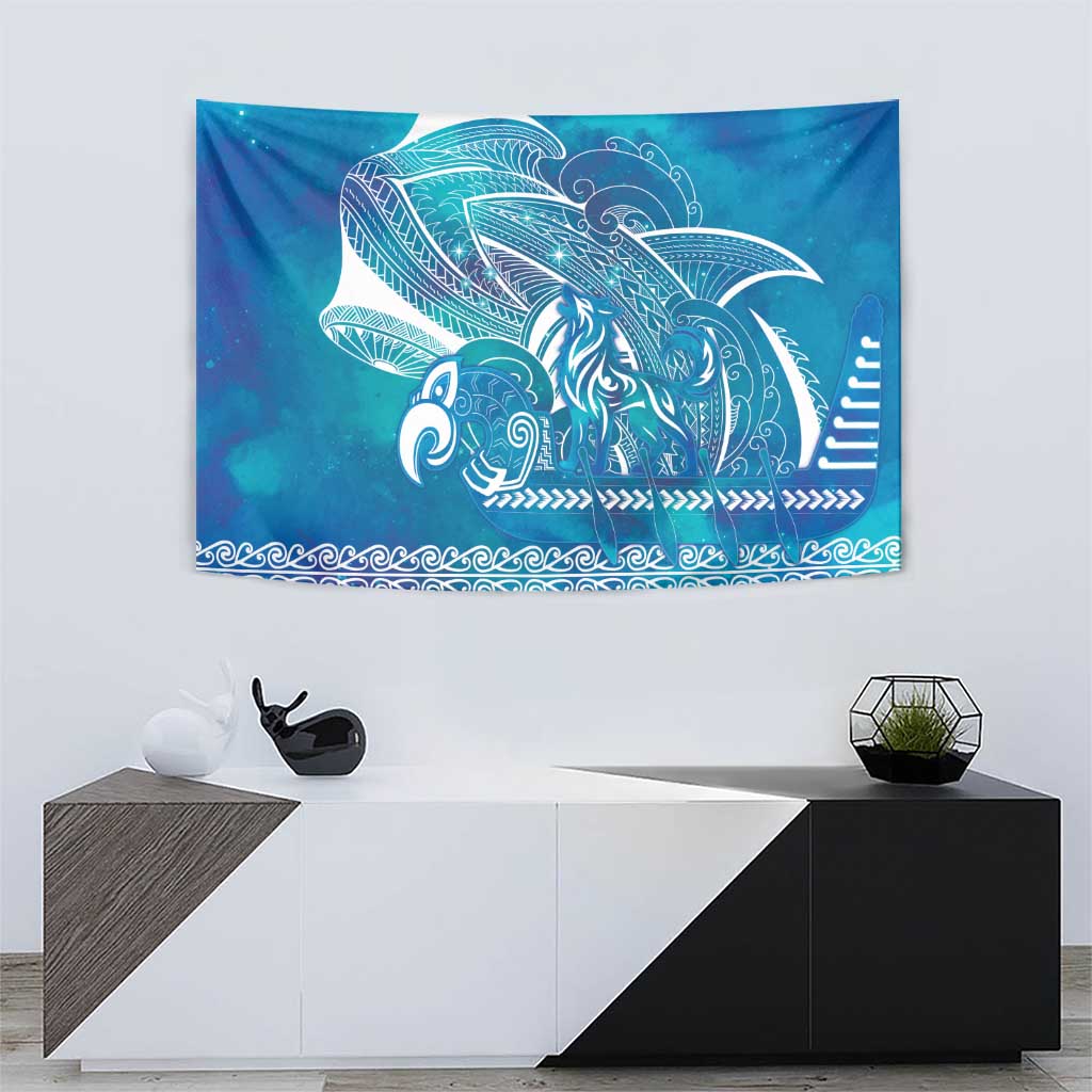Kuri Dog Waka New Zealand Matariki Tapestry Ocean Sharks Maori Tattoo