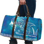 Kuri Dog Waka New Zealand Matariki Travel Bag Ocean Sharks Maori Tattoo