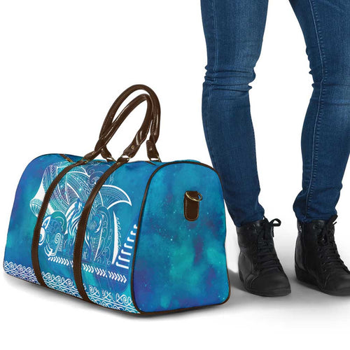 Kuri Dog Waka New Zealand Matariki Travel Bag Ocean Sharks Maori Tattoo