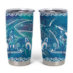 Kuri Dog Waka New Zealand Matariki Tumbler Cup Ocean Sharks Maori Tattoo
