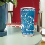 Kuri Dog Waka New Zealand Matariki Tumbler Cup Ocean Sharks Maori Tattoo