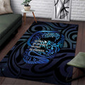 Tuna Eel New Zealand Matariki Area Rug He Piko He Taniwha Maori Pattern