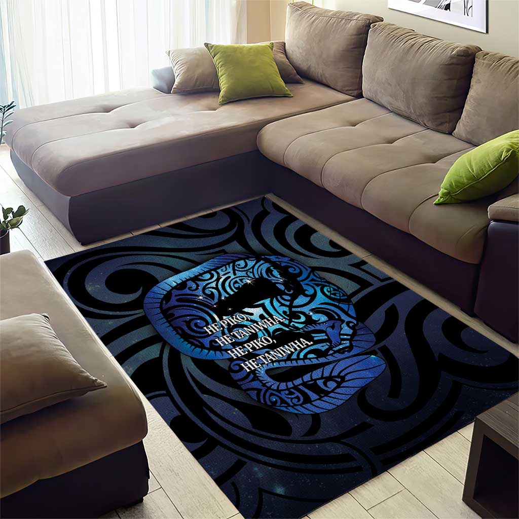 Tuna Eel New Zealand Matariki Area Rug He Piko He Taniwha Maori Pattern