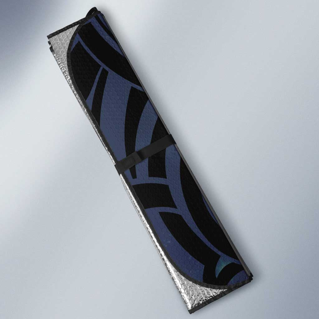 Tuna Eel New Zealand Matariki Auto Sun Shade He Piko He Taniwha Maori Pattern