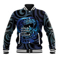 Tuna Eel New Zealand Matariki Baseball Jacket He Piko He Taniwha Maori Pattern