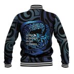 Tuna Eel New Zealand Matariki Baseball Jacket He Piko He Taniwha Maori Pattern