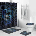 Tuna Eel New Zealand Matariki Bathroom Set He Piko He Taniwha Maori Pattern