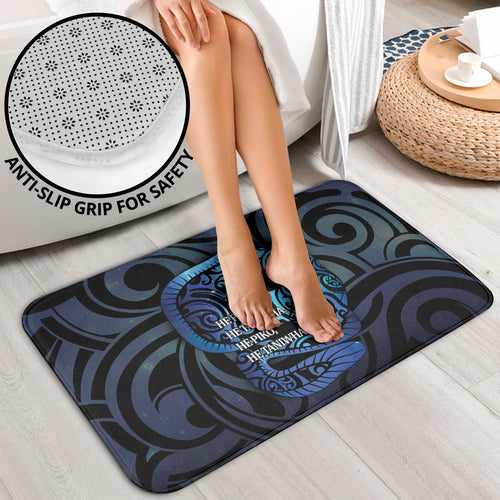 Tuna Eel New Zealand Matariki Bathroom Set He Piko He Taniwha Maori Pattern
