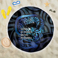 Tuna Eel New Zealand Matariki Beach Blanket He Piko He Taniwha Maori Pattern