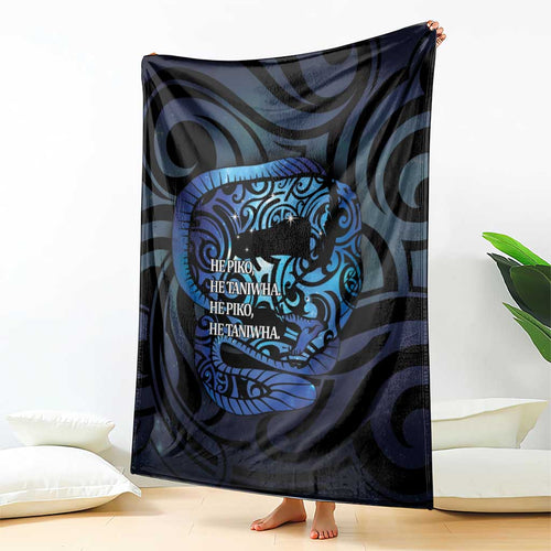 Tuna Eel New Zealand Matariki Blanket He Piko He Taniwha Maori Pattern