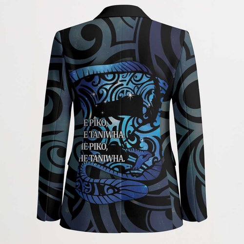 Tuna Eel New Zealand Matariki Blazer He Piko He Taniwha Maori Pattern