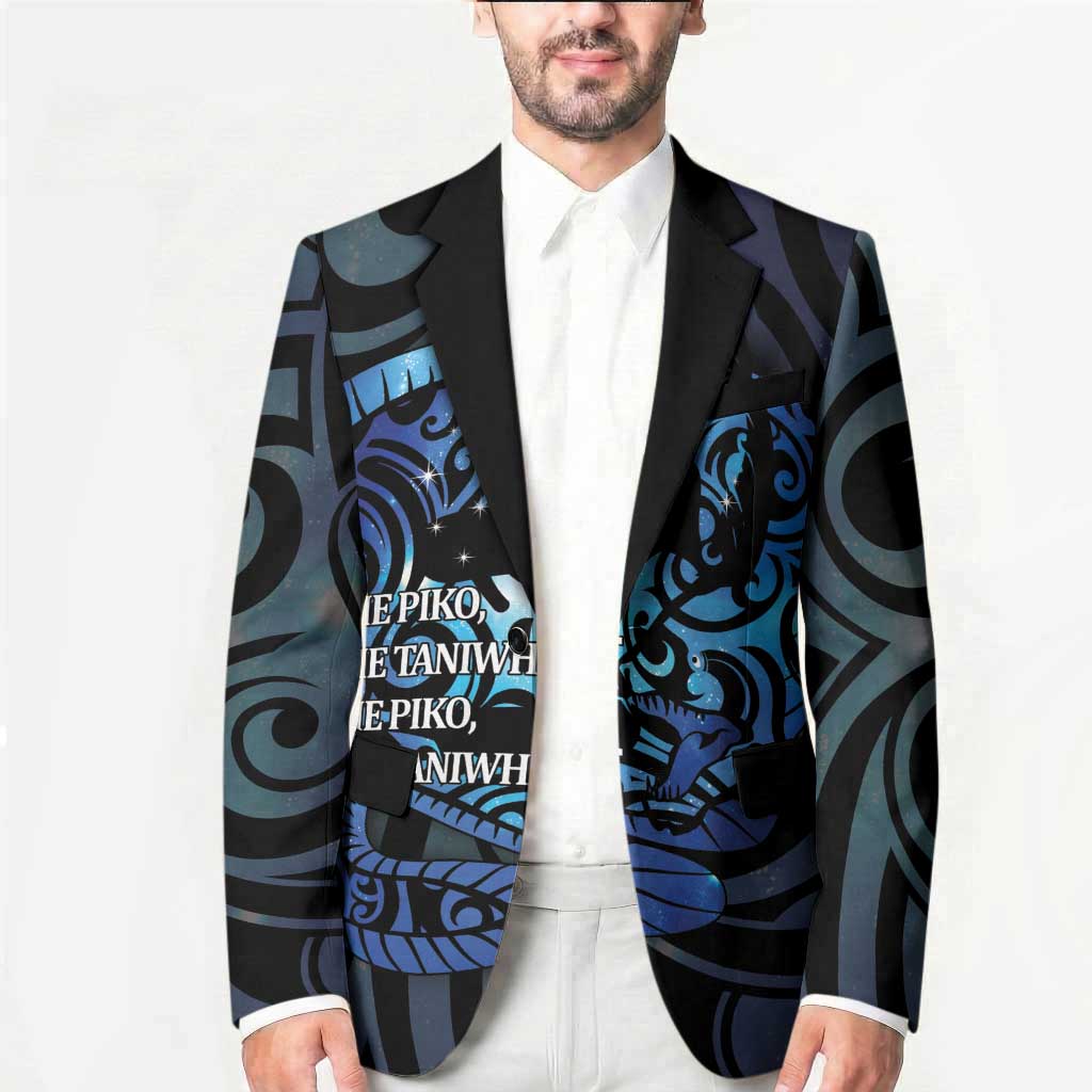 Tuna Eel New Zealand Matariki Blazer He Piko He Taniwha Maori Pattern