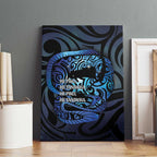 Tuna Eel New Zealand Matariki Canvas Wall Art He Piko He Taniwha Maori Pattern