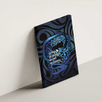 Tuna Eel New Zealand Matariki Canvas Wall Art He Piko He Taniwha Maori Pattern