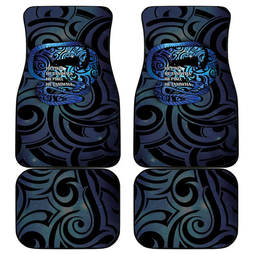 Tuna Eel New Zealand Matariki Car Mats He Piko He Taniwha Maori Pattern