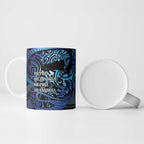 Tuna Eel New Zealand Matariki Ceramic Mug He Piko He Taniwha Maori Pattern