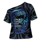 Tuna Eel New Zealand Matariki Cross Shoulder Shirt He Piko He Taniwha Maori Pattern