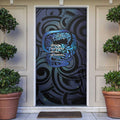 Tuna Eel New Zealand Matariki Door Cover He Piko He Taniwha Maori Pattern